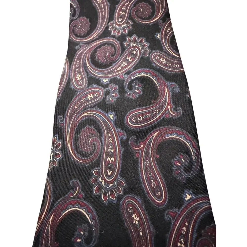 Andre Gianni Designer Silks Tie Rich Traditional Paisley Vtg
